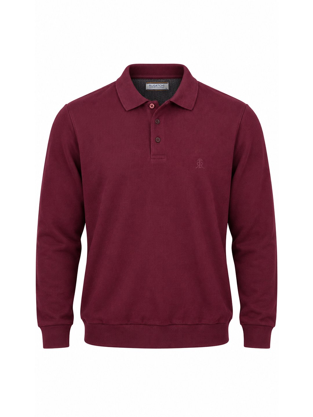 Plain Selanik - Polo Collar · Dark Burgundy