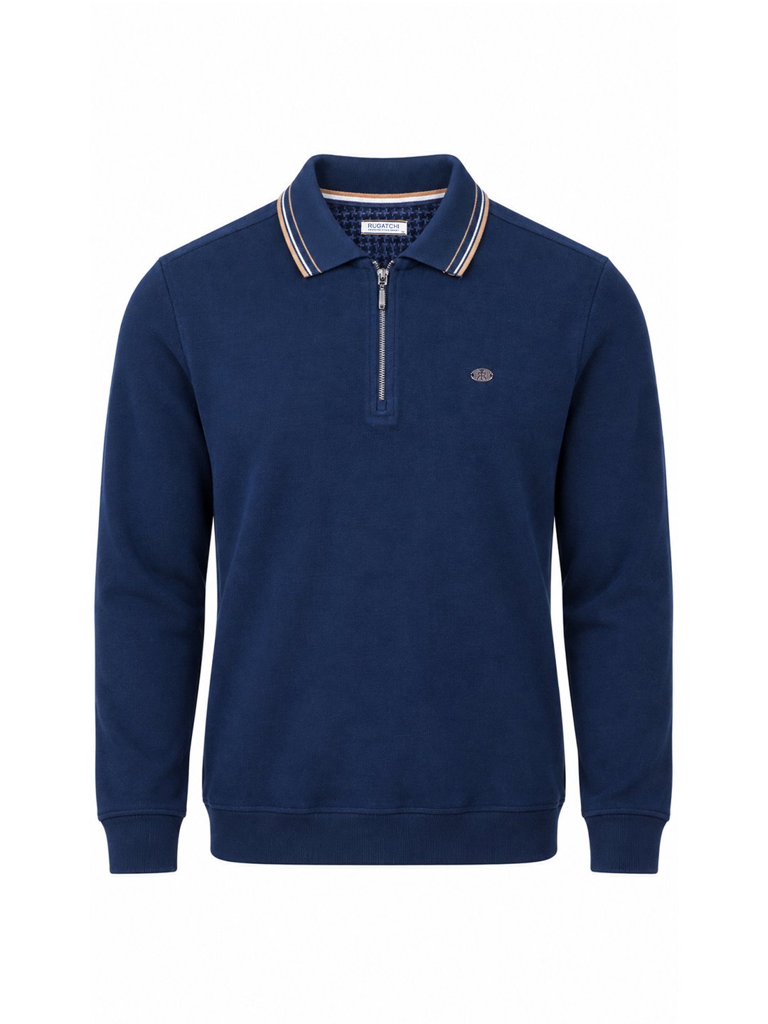 Plain Selanik - Zip Polo Collar · Navy