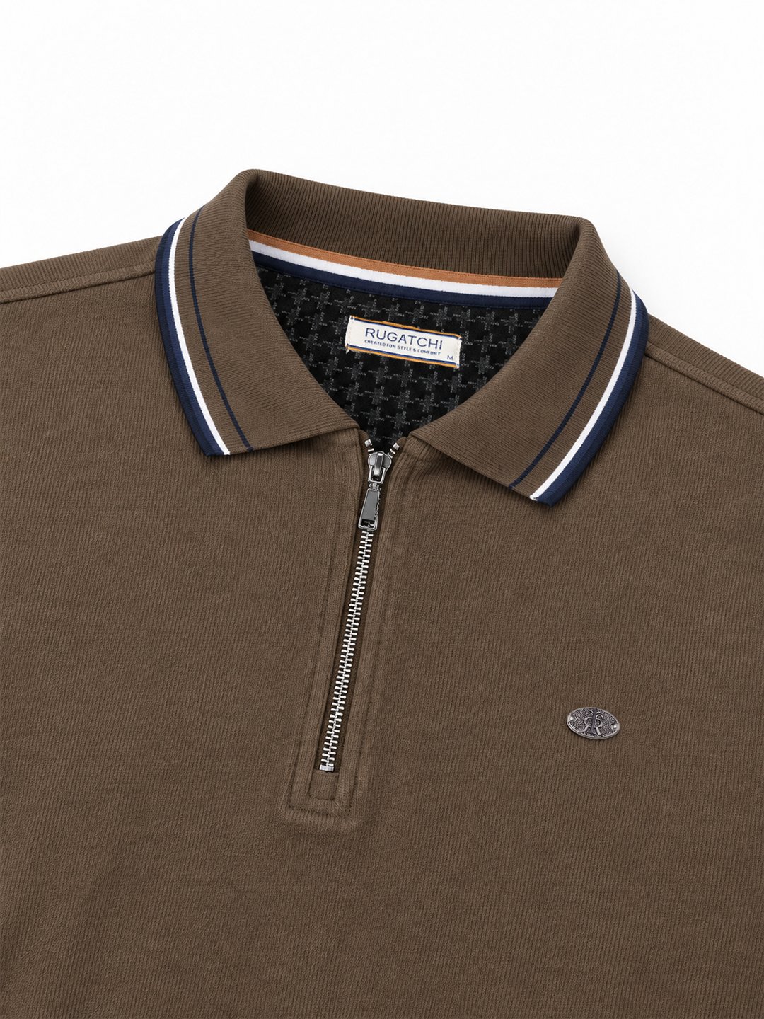 Plain Selanik - Zip Polo Collar