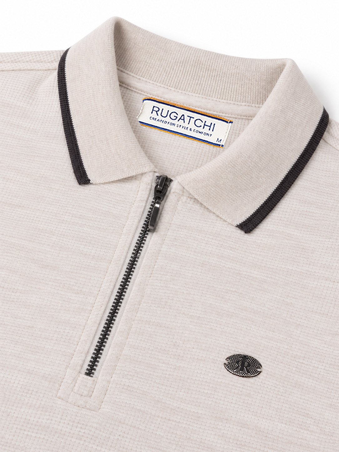 Waffle - Zip Polo Collar