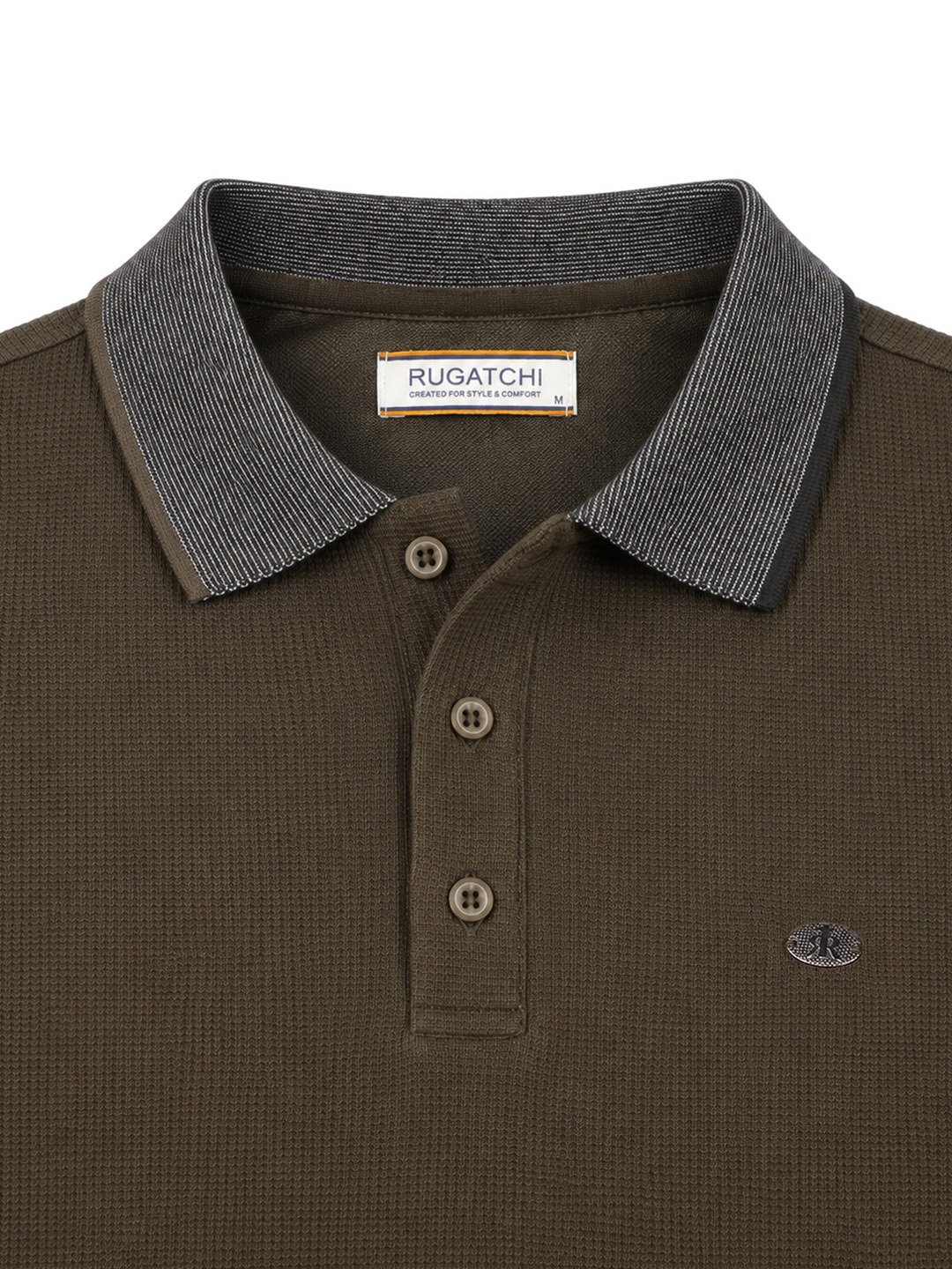 Düz Waffle - Polo Yaka