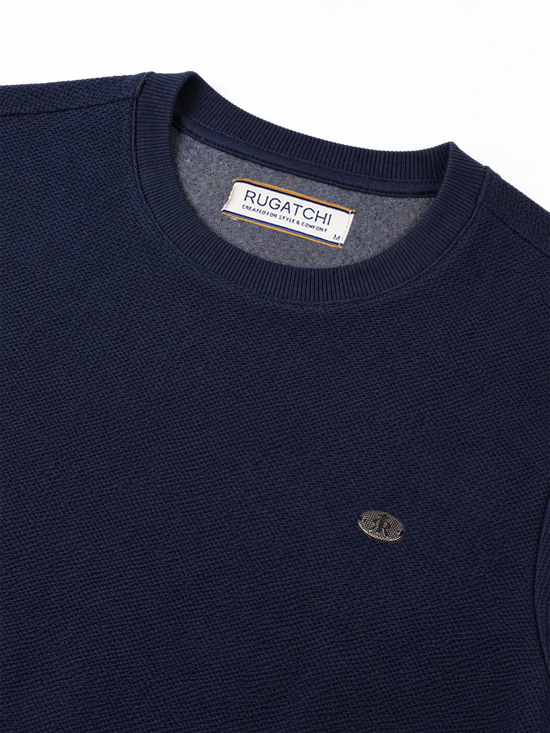 Two-Thread Jacquard Crew Neck