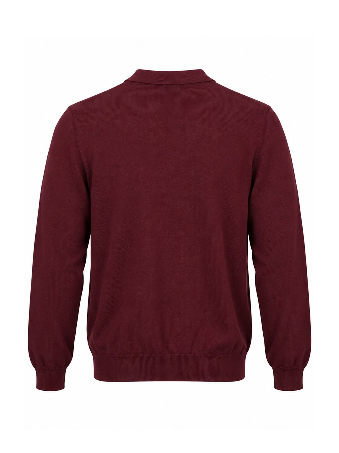 Knit Sweater - Zip Polo Collar