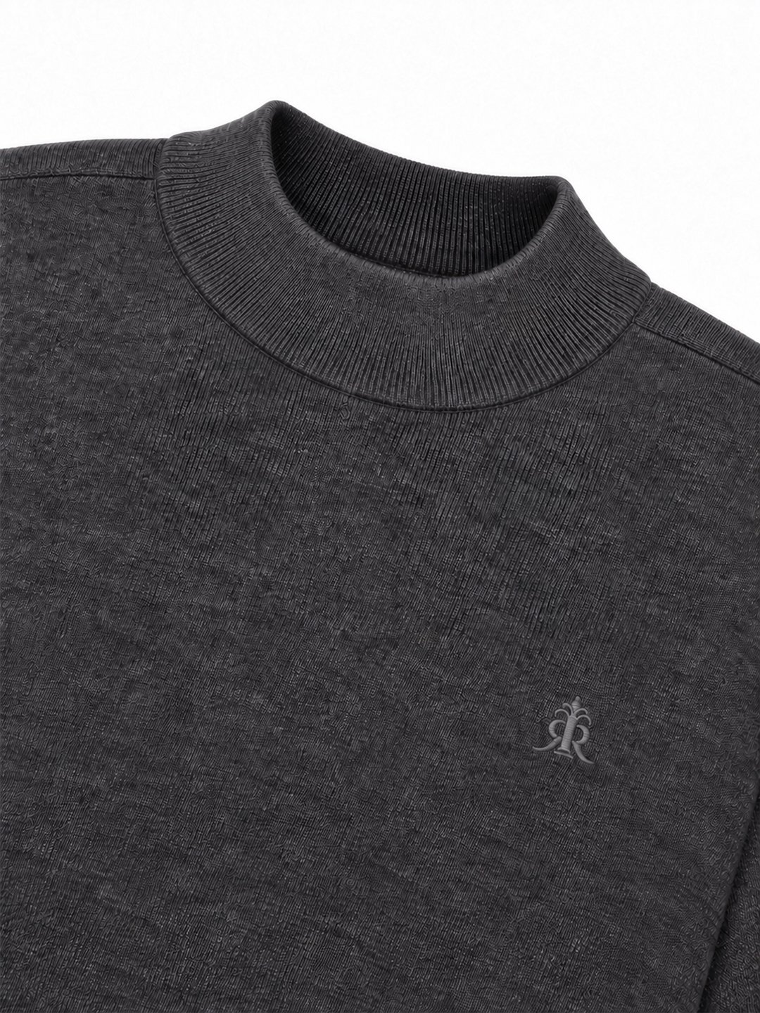 Knit Sweater - Mock Neck