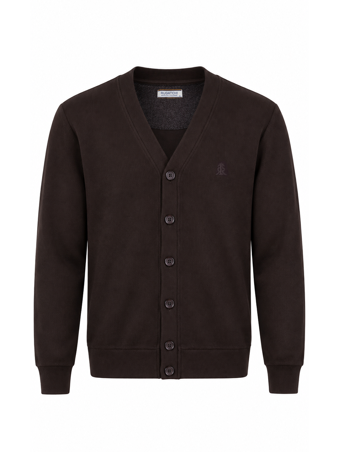 Plain Selanik - Button Cardigan · Brown