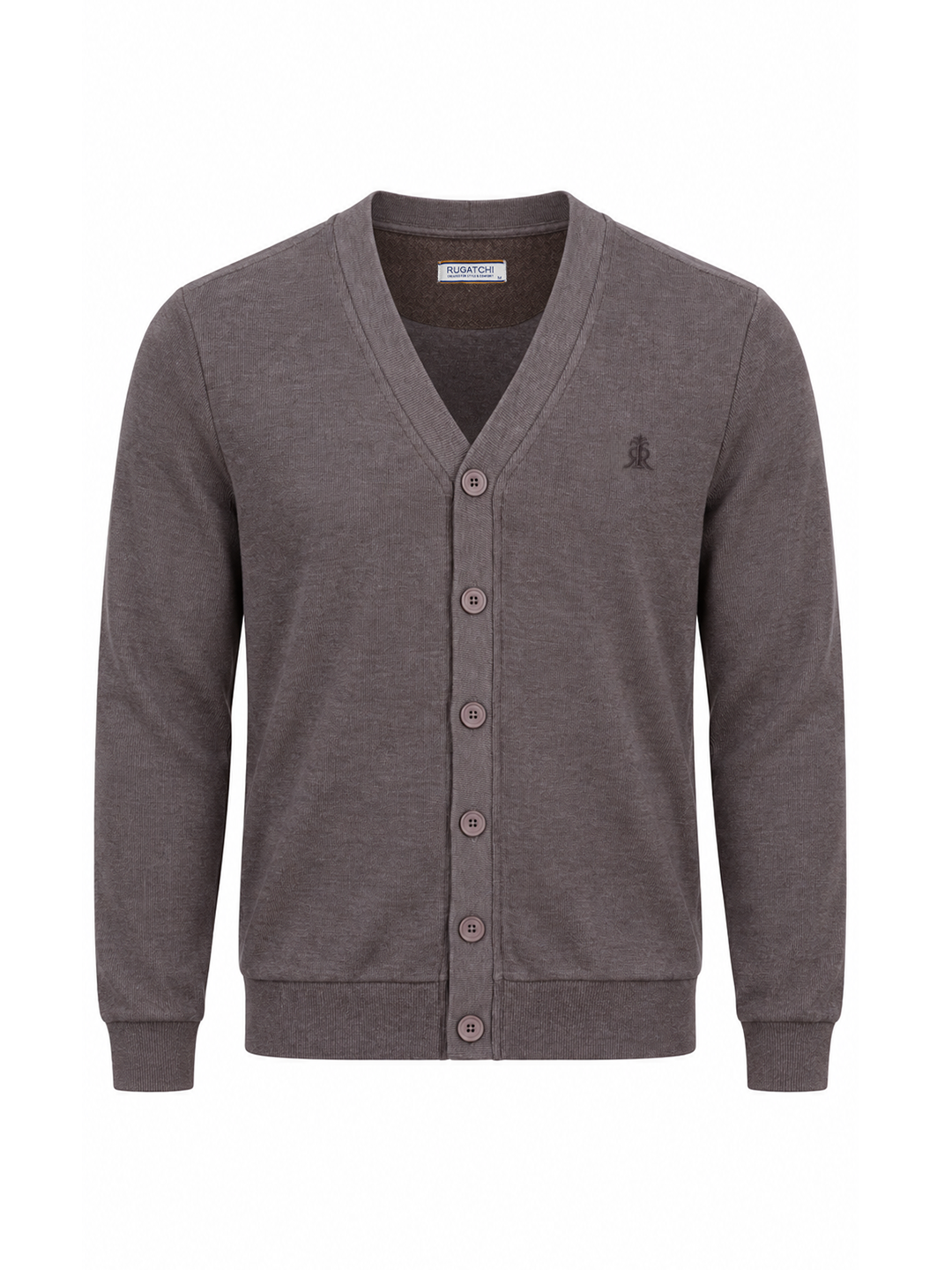 Plain Selanik - Button Cardigan · Earth Heather